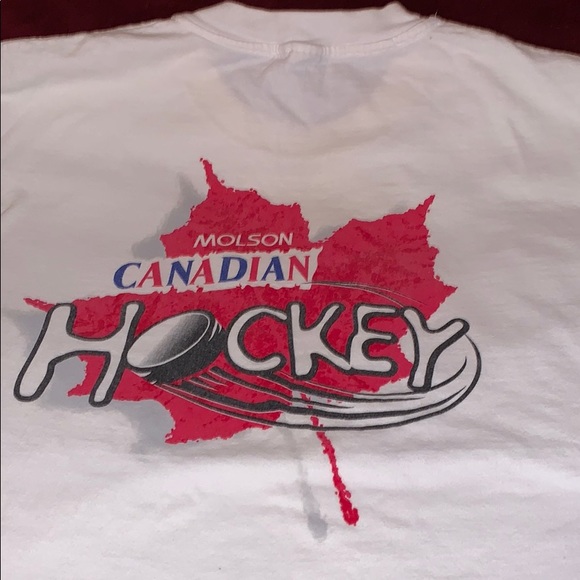Vintage Molson Canadian hockey tee shirt - Picture 1 of 4
